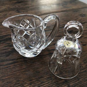 Waterford Lead Crystal Mini Creamer Pitcher and Bell